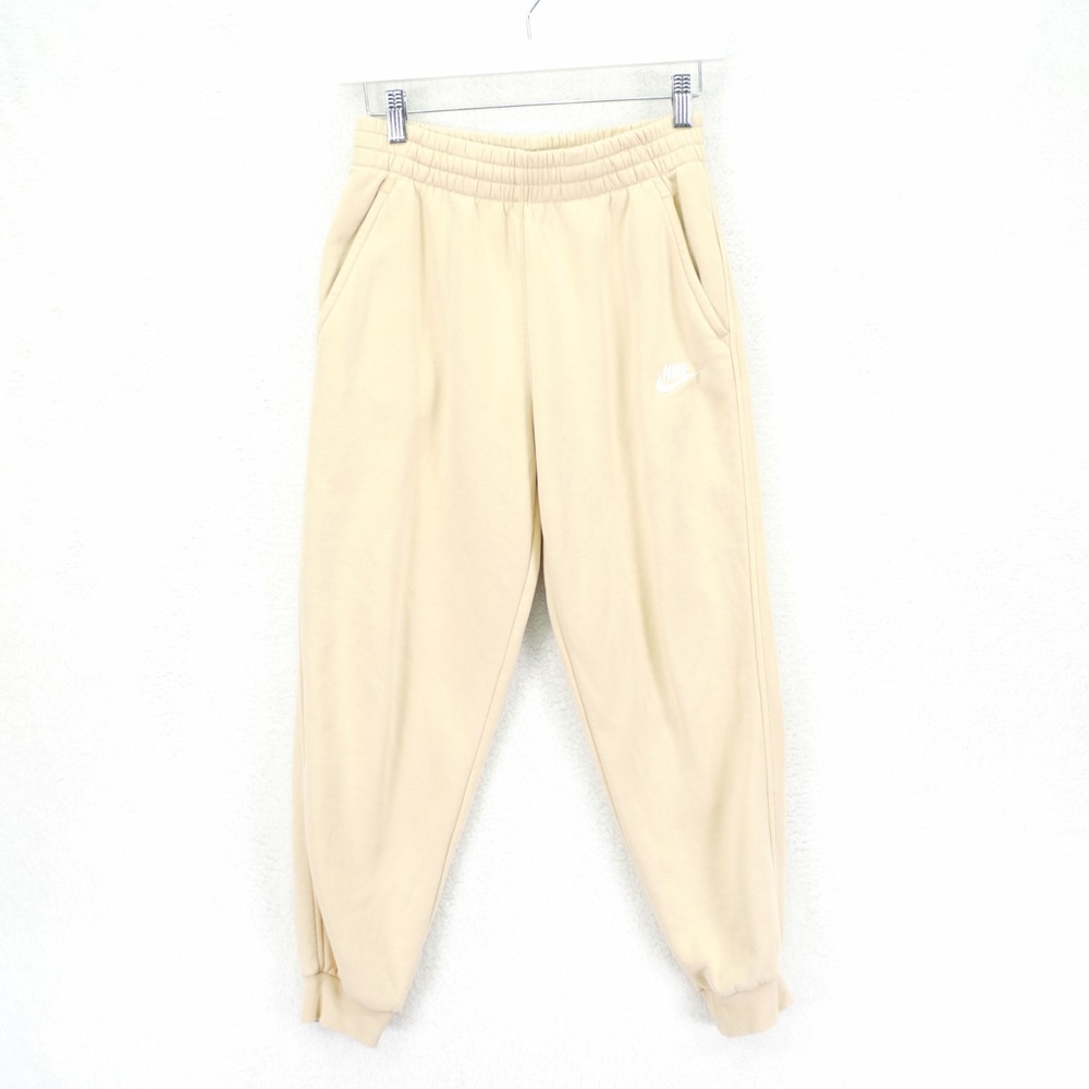 Nike All Kids‎ Fit Sportswear Club Fleece Joggers Sweaterpants Tan -Large-